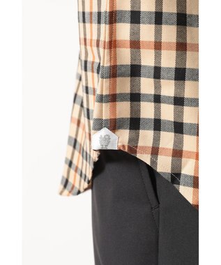 DAKS ウールチェック 隠しボタンダウンシャツ ハウスチェック