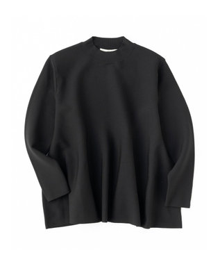 UNFILO 【新色追加】ペプラムニット ブラック