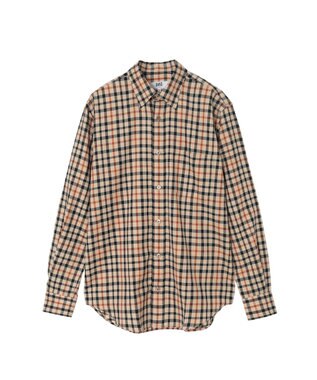 DAKS ウールチェック 隠しボタンダウンシャツ ハウスチェック