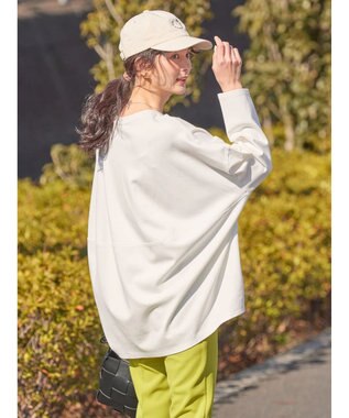 AMERICAN HOLIC ＵＶカット　ポンチコクーンプルオーバー Off White