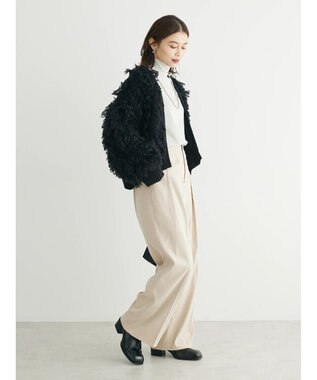 Green Parks ・Ｐｅｔｉｔ　Ｆｌｅｕｒ　ハイウエストワイドパンツ Ivory