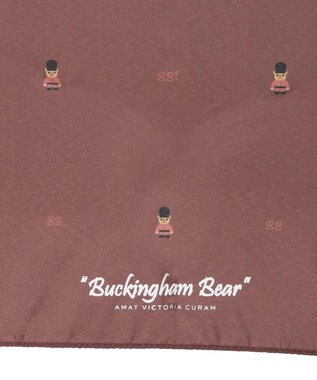 MOONBAT 【大きめ】マッキントッシュ フィロソフィー 折りたたみ傘 Barbrella 超軽量 約110g バッキンガムベア 55cm ワイン