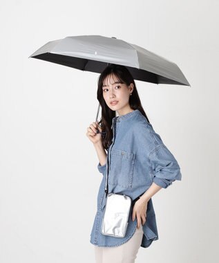 MOONBAT 【WEB限定セット】POLO RALPH LAUREN サコッシュ付き 晴雨兼用 折りたたみ傘 ポロポニー シルバー