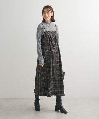 Green Parks ・Ｐｅｔｉｔ　Ｆｌｅｕｒ　ラメテレコハイネック Gray Mixture