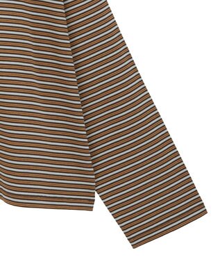 AMERICAN HOLIC カラーボーダークロップド丈プルオーバー Brown