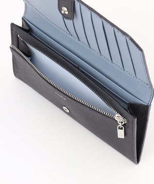 airlist 【軽量・バイカラー】薄型長財布　Stella　ステラ ネイビー×スカイ