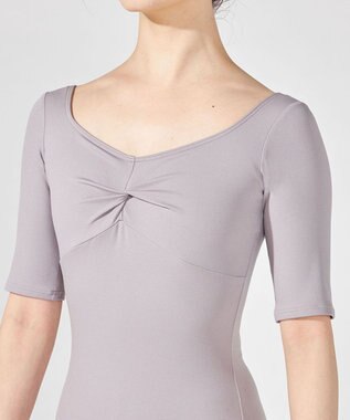 Chacott ５分袖レオタード グレージュ