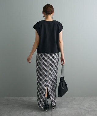 CRAFT STANDARD BOUTIQUE 裏毛深Ｖベスト Black