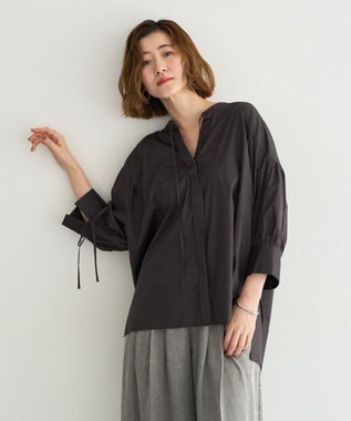 YECCA VECCA 【ORGABITS】5分袖スキッパーシャツ