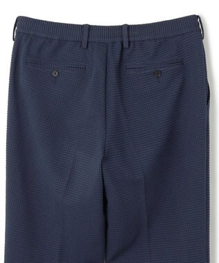 JOSEPH HOMME 新型【オリジナル素材/シワになりにくい/ウエストゴム仕様】ライトタックジャージー ドロスト付テーパードパンツ / PEGG CONVERTIBLE ネイビー系