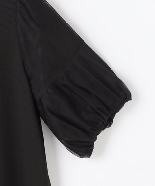 組曲 【先行予約・WEB限定】コットンポンチ チュールコンビ カットソー ブラック系