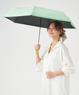 MOONBAT 【Pitaa】マグネット 無地 晴雨兼用日傘 折りたたみ傘 遮光率100%/UVカット率100%/UPF50+/遮熱効果/撥水加工/55cm ミントグリーン