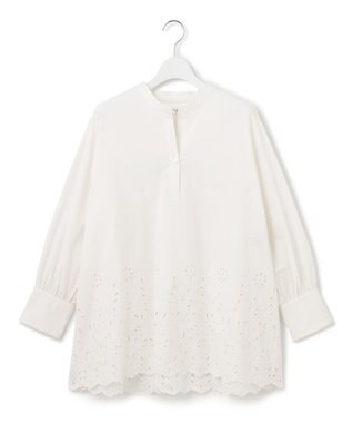 23区 S 【SLOW/一部店舗限定】フラワーエンブロイダリー ブラウス ホワイト系