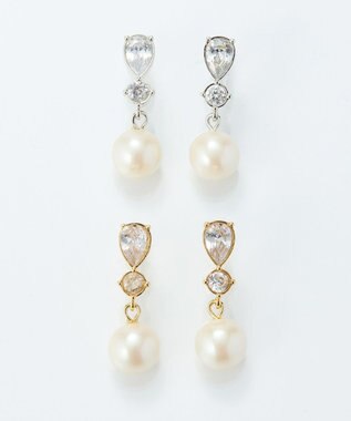 Phoebe 【痛くないシリーズ/金属アレルギー対応】ルナドロップパールライトフィットイヤリング　ゴールド ゴールド