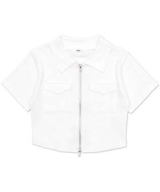 WEGO ポケットデザインWZIPトップス オフホワイト