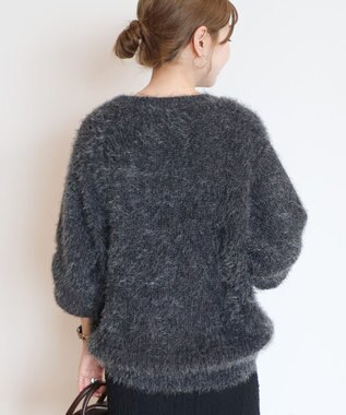 AMERICAN HOLIC フェザーゆるニットプルオーバー Charcoal Gray