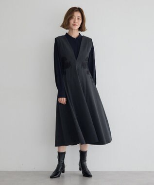 YECCA VECCA フラワーレースジャンスカ Stripe