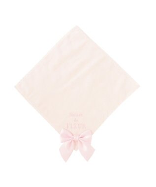 Maison de FLEUR ビッグリボンタオルハンカチ Pink