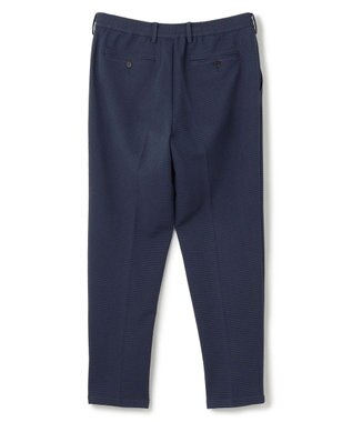 JOSEPH HOMME 新型【オリジナル素材/シワになりにくい/ウエストゴム仕様】ライトタックジャージー ドロスト付テーパードパンツ / PEGG CONVERTIBLE ネイビー系