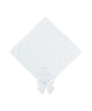 Maison de FLEUR ビッグリボンタオルハンカチ Sax