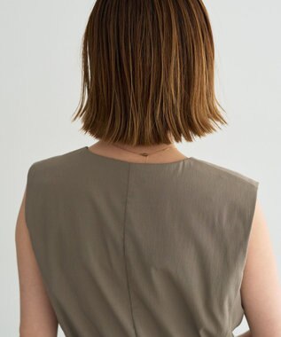 YECCA VECCA ドライタッチウエストベルトジレ Dark Beige