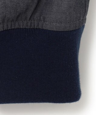 J.PRESS MEN ボンディングデニム ゴルフジャケット ネイビー系