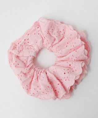 WEGO Lコットンレースシュシュ ライトピンク