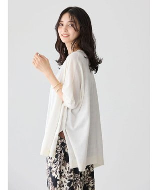 AMERICAN HOLIC ＵＶカットポンチョニットカーディガン Ivory