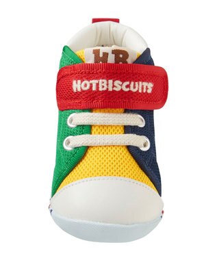 MIKI HOUSE HOT BISCUITS 【11.5-13.5cm】 顔ドン メッシュ素材 ファースト ベビーシューズ マルチカラー