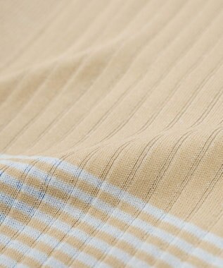 COQ FLAG カラーブロックリブニット ベージュ