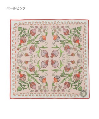 MOONBAT SWASH LONDON(スウォッシュロンドン） コットンハンカチーフ  BERRY 52×52 日本製 ペールピンク