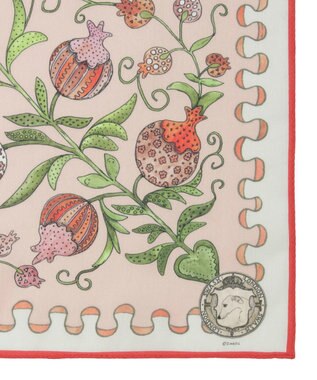 MOONBAT SWASH LONDON(スウォッシュロンドン） コットンハンカチーフ  BERRY 52×52 日本製 ペールピンク