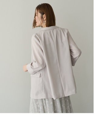 YECCA VECCA リネンライクジャケット Light Gray