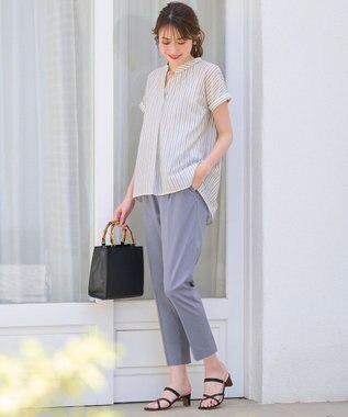  【UVケア・接触冷感・撥水】クールタッチミラクルガード テーパード パンツ