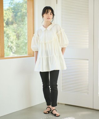 #Newans 【ANSWER for Co-Creation】サークルティアードチュニック ホワイト系