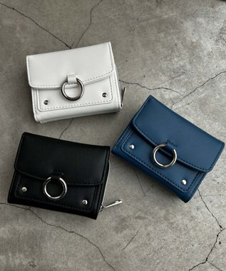 WEGO リングフラップウォレット ブルーその他