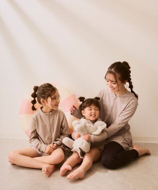 OP／FILA 【Ocean Pacific】バックフリルラッシュガード パーカー ベージュ