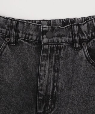 WEGO 【KIDS/150cm/160cm/ウエストゴム】イージー3Dバレルレッグデニムパンツ（JUNIOR） デニムブラックソノタ