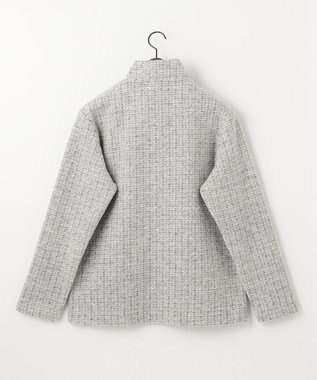 JOSEPH ABBOUD 【軽量/保温性】ウールミックスボアフリース ブルゾン ライトグレー系