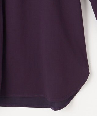 J.PRESS LADIES 【吸水速乾】OUKAプレーティング シャツカラー カットソー パープル系