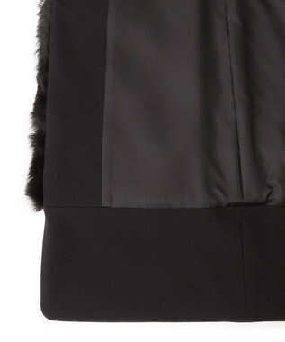 23区 ECOPEL エコファー コンビ ジレ ブラック系