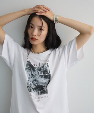 Green Parks フォトグラフィック半袖Ｔシャツ Brown