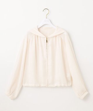 ANY SIS 【接触冷感】シアー パーカー アイボリー