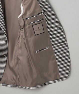 GOTAIRIKU 新色追加【一部ストレッチ】カシミヤブレンド 定番ツイードジャケット(25年モデル) ブラック×千鳥格子(25年新色)