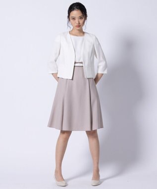 TOCCA 【消臭】BRIGHT LUMINOUS 七分袖ジャケット アイボリー系