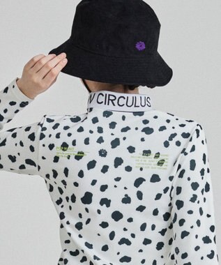 PW CIRCULUS 【WOMEN】スノーレオパード裏フリースモックネックT ホワイト系5