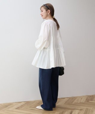 AMERICAN HOLIC ティアードギャザーブラウス Off White