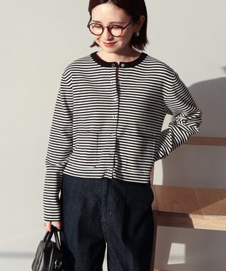 AMERICAN HOLIC バイパチリングドットニットカーディガン Purple