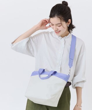 LeSportsac BUCKET TOTE/メレンゲ/ペリウィンクルドリーム