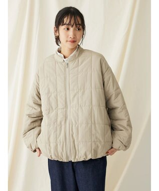 CRAFT STANDARD BOUTIQUE 蓄熱 スクエアキルトブルゾン Beige